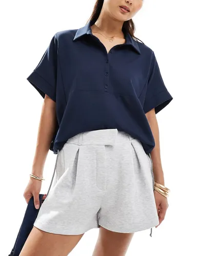 Mini-short ajusté en jersey - chiné - Asos Design - Modalova
