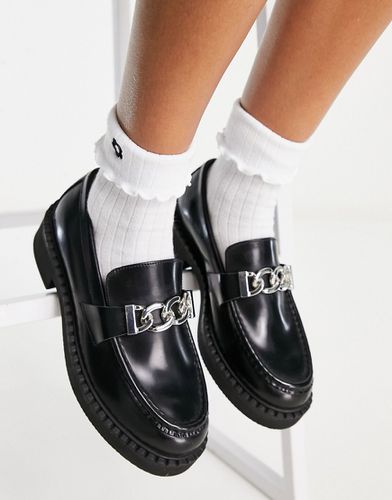 Miso - Mocassins chunky en cuir avec chaîne - Asos Design - Modalova