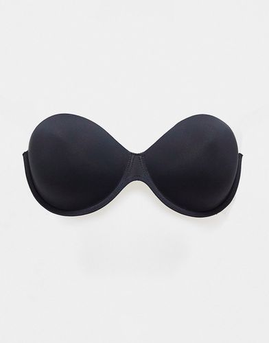 Soutien-gorge moulé dos nu sans bretelles avec côtés adhésifs - Noir - Asos Design - Modalova