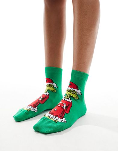 Socquettes de Noël motif Grinch - Vert - Asos Design - Modalova