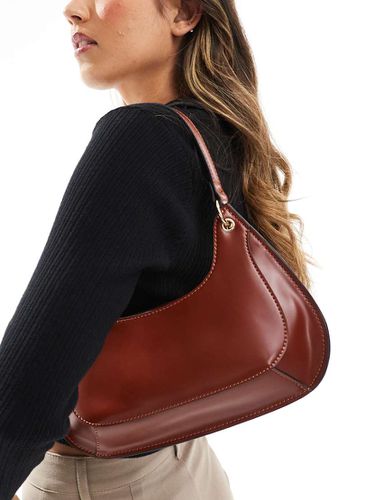 Sac porté épaule avec empiècements et anneaux métalliques - Fauve - Asos Design - Modalova