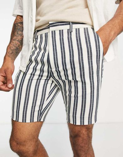 Short ajusté et élégant à rayures preppy - Asos Design - Modalova