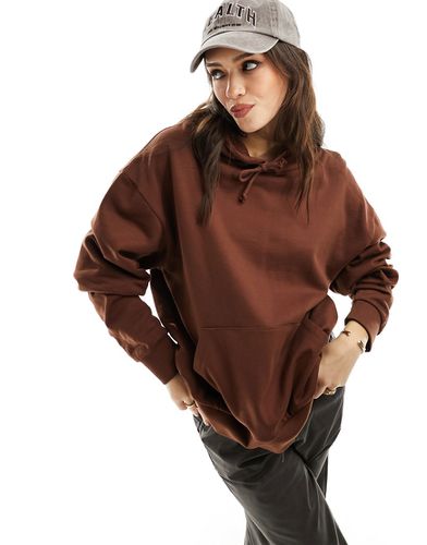 Sweat à capuche oversize - Marron - Asos Design - Modalova