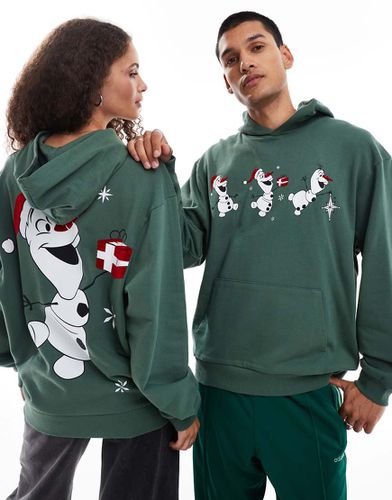 Sweat à capuche de Noël oversize avec imprimé Olaf Frozen de Disney - Asos Design - Modalova