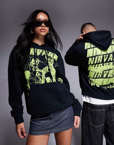 Sweat à capuche unisexe oversize avec imprimés Nirvana Incesticide - Asos Design - Modalova