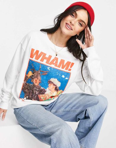 Sweat-shirt de Noël avec imprimé Wham sous licence - Asos Design - Modalova