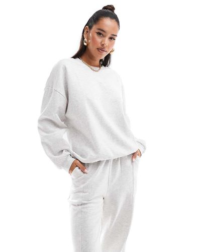 Sweat-shirt d'ensemble oversize - Glacier chiné - Asos Design - Modalova