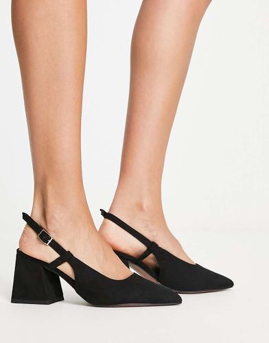 Sydney - Chaussures à talon carré mi-haut et bride arrière - Asos Design - Modalova