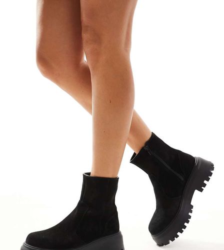 Pointure large - Antigua - Bottines chelsea souples en daim - Asos Design - Modalova