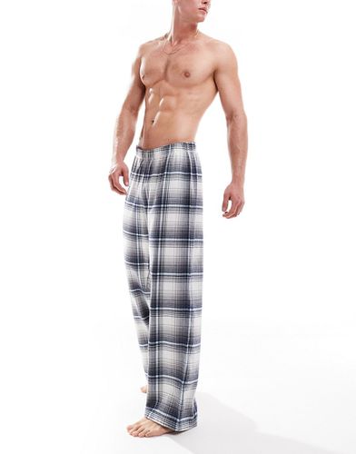 Pantalon confort à carreaux - Gris - Asos Design - Modalova