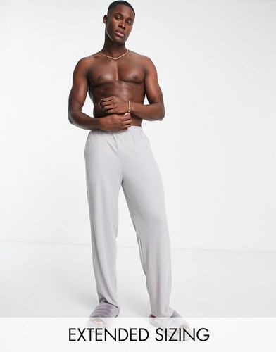 Pantalon confort en tissu gaufré - Gris - Asos Design - Modalova