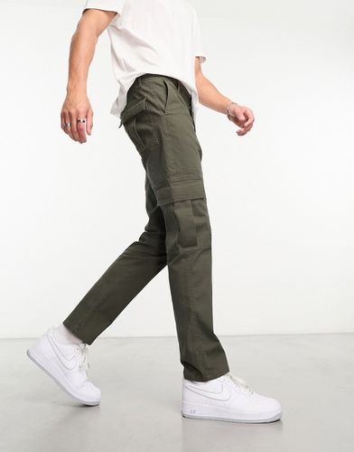 Pantalon cargo ajusté - Kaki foncé - Asos Design - Modalova