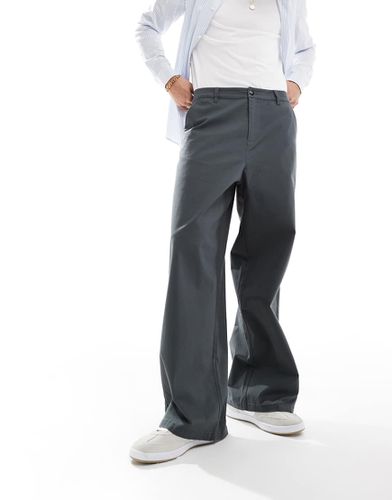 Pantalon chino ample - foncé - Asos Design - Modalova