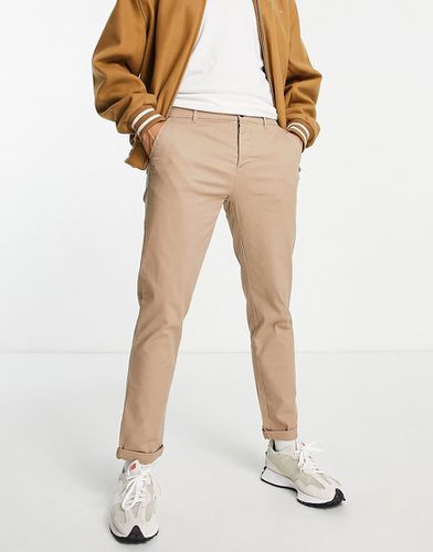 Pantalon chino ajusté - Taupe - Asos Design - Modalova