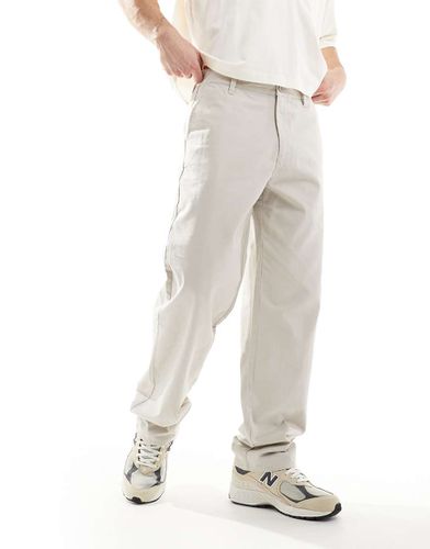 Pantalon chino baggy - Taupe - Asos Design - Modalova