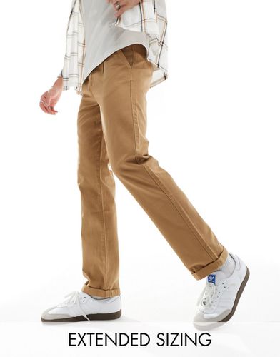 Pantalon chino droit - Fauve délavé - Asos Design - Modalova