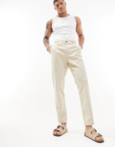 Pantalon chino fuselé - Beige clair - Asos Design - Modalova