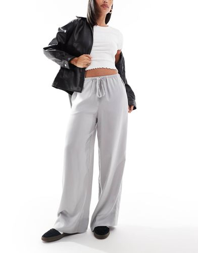 Pantalon à enfiler en satin - Asos Design - Modalova