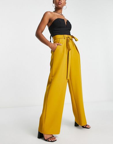 Pantalon ample à ceinture - Moutarde - Asos Design - Modalova