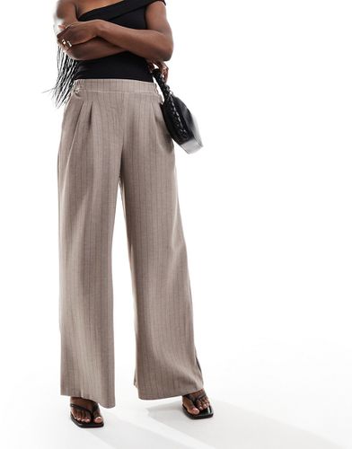 Pantalon ample à rayures - Noir/taupe - Asos Design - Modalova