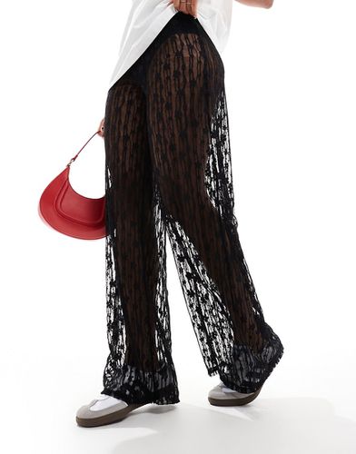 Pantalon ample en dentelle - Asos Design - Modalova