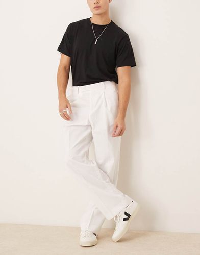 Pantalon ample habillé à pinces sur le devant - Asos Design - Modalova