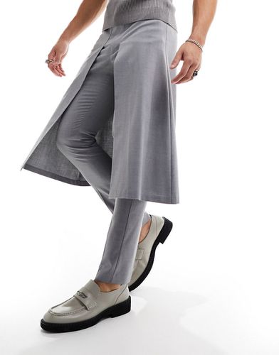 Pantalon ajusté élégant avec jupe portefeuille - clair - Asos Design - Modalova