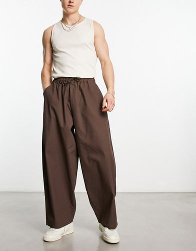 Pantalon bouffant - Marron - Asos Design - Modalova