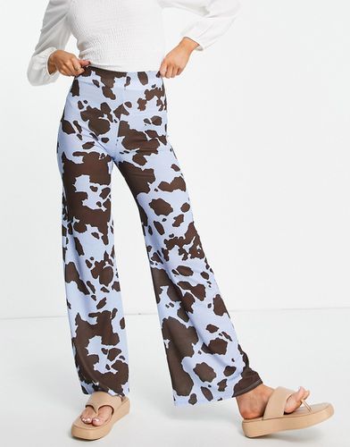 Pantalon dad en gaze à imprimé vache - Asos Design - Modalova