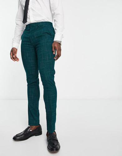 Pantalon de costume ajusté effet hachuré - Asos Design - Modalova