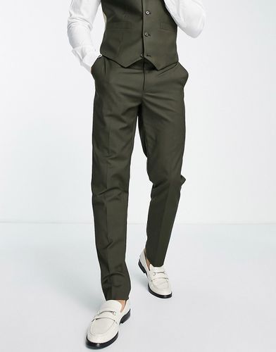Pantalon de costume ajusté - Kaki - Asos Design - Modalova