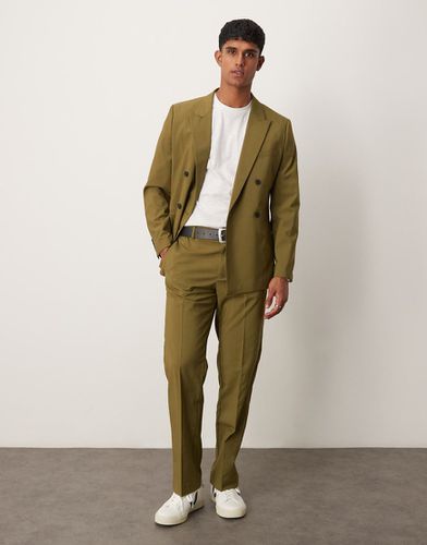 Pantalon de costume droit - olive - Asos Design - Modalova