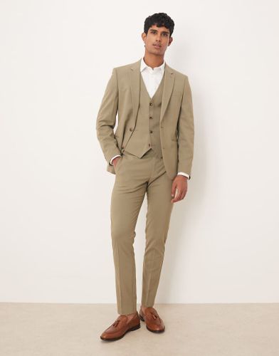 Pantalon de costume skinny - Kaki - Asos Design - Modalova
