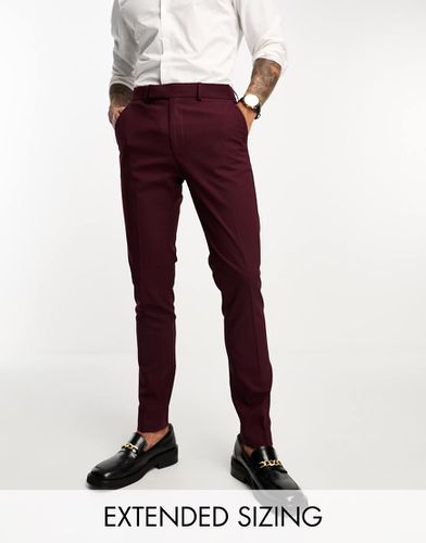 Pantalon de costume slim - Bordeaux - Asos Design - Modalova