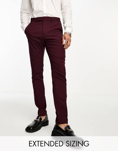 Pantalon de costume slim - Bordeaux - Asos Design - Modalova