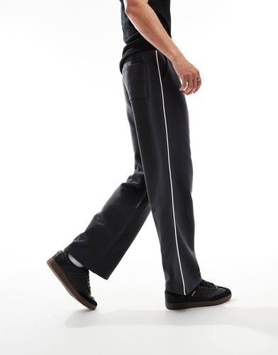 Pantalon de jogging droit à surpiqûres - Asos Design - Modalova