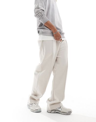Pantalon de jogging droit en tissu épais - Beige - Asos Design - Modalova