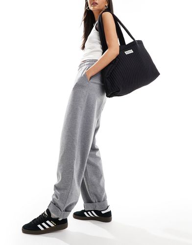 Pantalon de jogging en néoprène avec revers à l'ourlet - chiné - Asos Design - Modalova