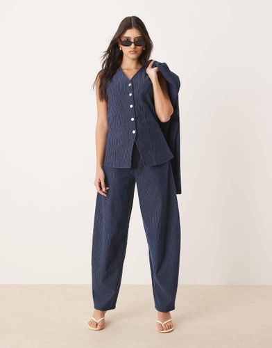 Pantalon d'ensemble aspect denim coupe bouffante - Asos Design - Modalova