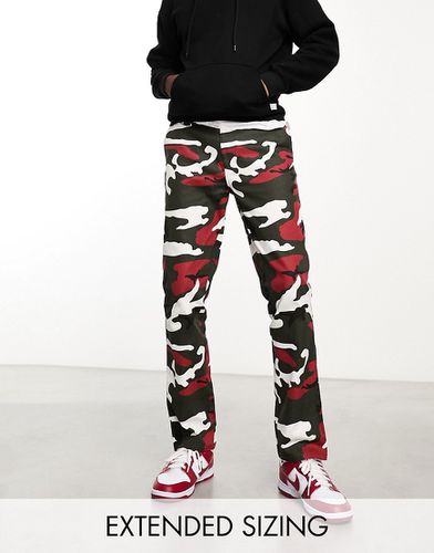 Pantalon droit à imprimé camouflage - Asos Design - Modalova
