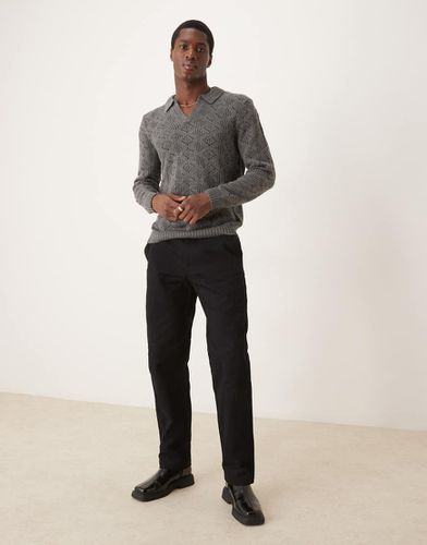 Pantalon droit d'ensemble - marine foncé - Asos Design - Modalova