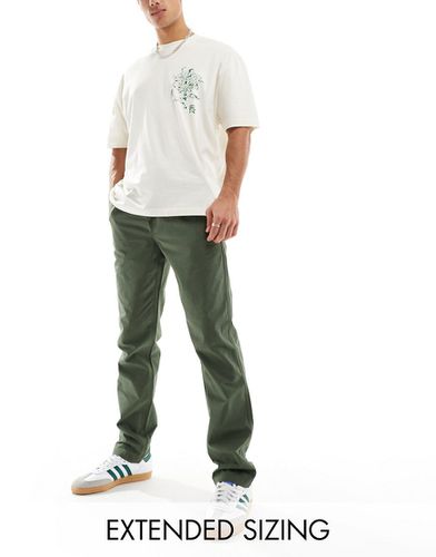 Pantalon droit en tissu ripstop - Kaki - Asos Design - Modalova