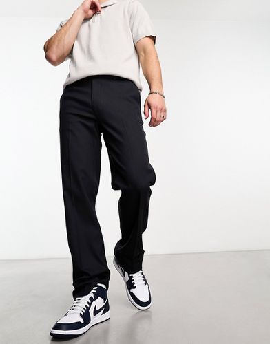 Pantalon droit élégant en tissu micro-texturé - Asos Design - Modalova