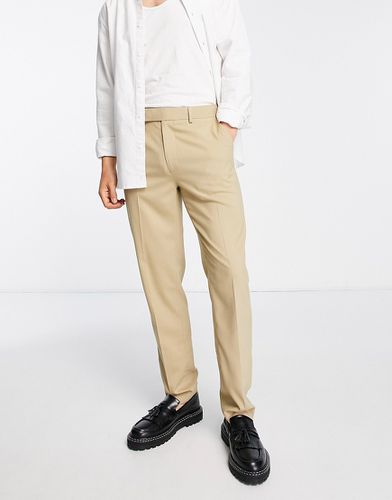 Pantalon élégant coupe ajustée - Taupe - Asos Design - Modalova
