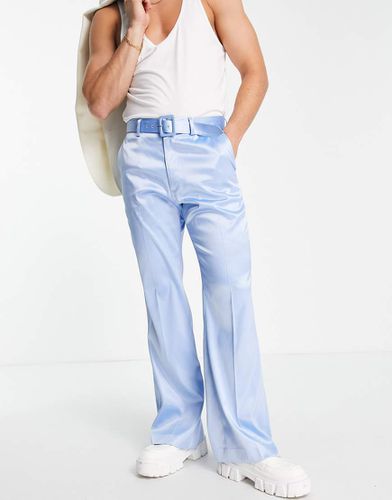 Pantalon évasé habillé d'ensemble avec ceinture - pastel ultra brillant - Asos Design - Modalova