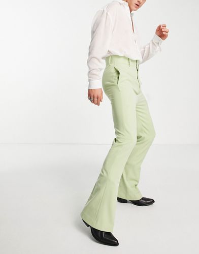 Pantalon évasé skinny à taille haute - Menthe poivrée - Asos Design - Modalova