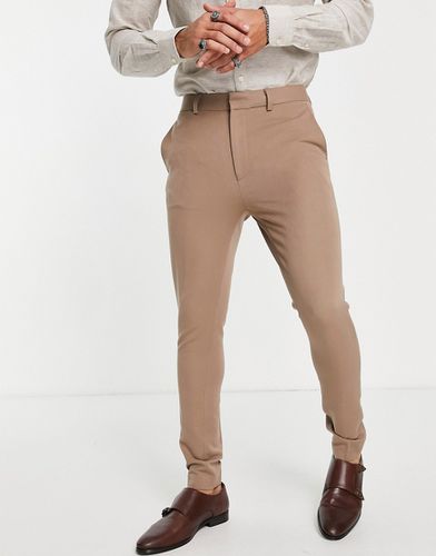 Pantalon habillé ultra ajusté - Taupe clair - Asos Design - Modalova