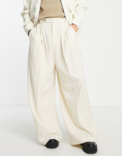 Pantalon habillé ultra large à carreaux ton sur ton - Asos Design - Modalova