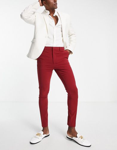 Pantalon habillé ultra skinny - Bordeaux - Asos Design - Modalova