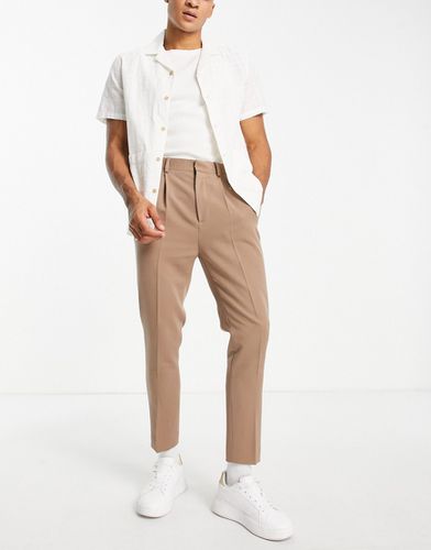 Pantalon habillé coupe fuselée - Taupe - Asos Design - Modalova